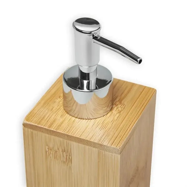 7Oz Refillable Bamboo Lotion Bottle Shampoo Soap Dispenser