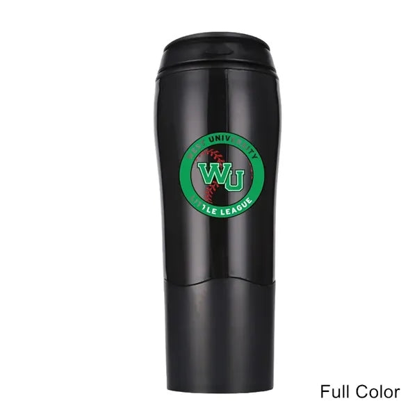 17 oz No Spill Double Wall Suction Tumbler Plastic Mug