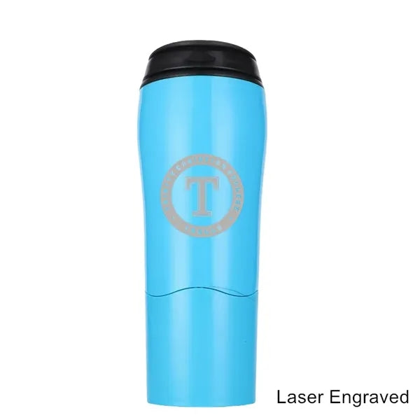 17 oz No Spill Double Wall Suction Tumbler Plastic Mug