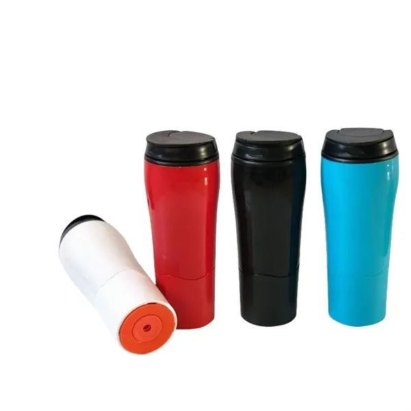 17 oz No Spill Double Wall Suction Tumbler Plastic Mug