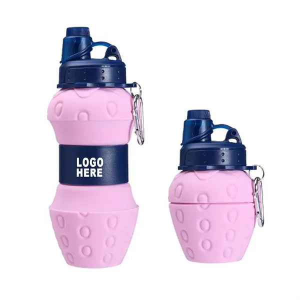 20OZ Large Capacity Foldable Silicone Water Bottle