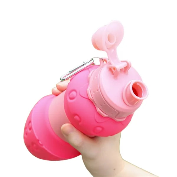 20OZ Large Capacity Foldable Silicone Water Bottle
