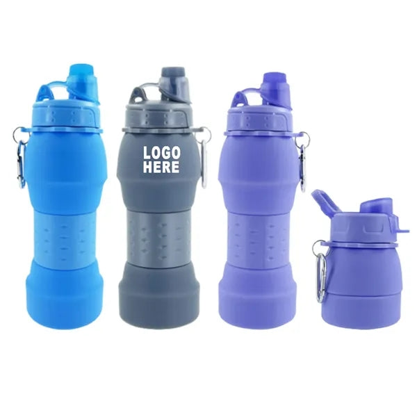 Silicone Folding Sports Water Bottle