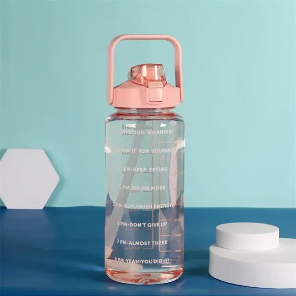 2L Sports Water Bottle With Time Marker