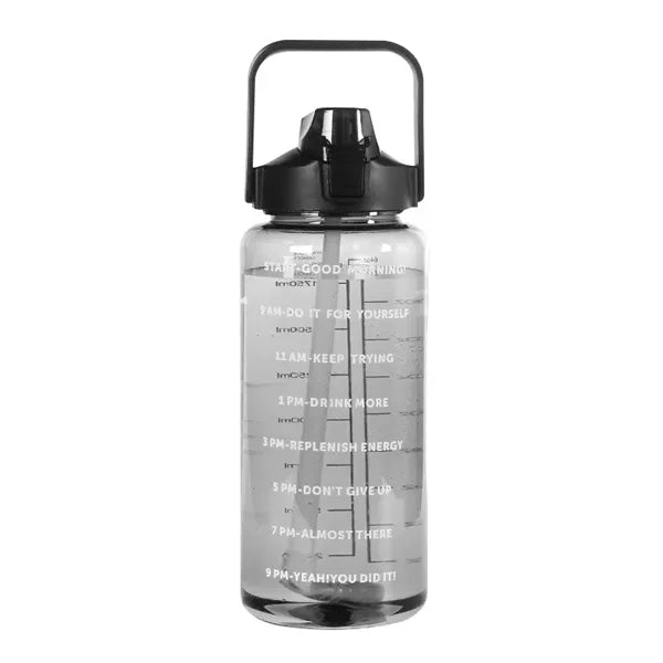 2L Sports Water Bottle With Time Marker