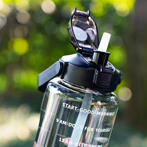 2L Sports Water Bottle With Time Marker