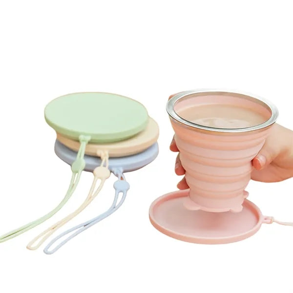 Cartoon Bear Silicone Foldable Coffee Cup