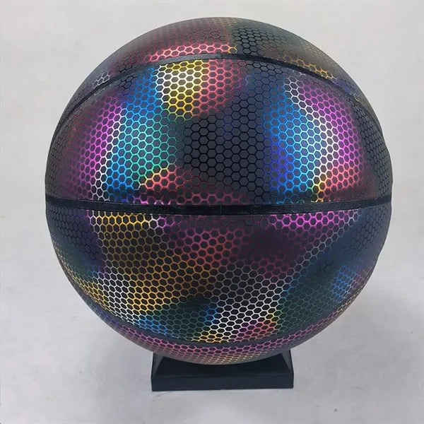 Reflective Glowing Holographic Luminous Basketball