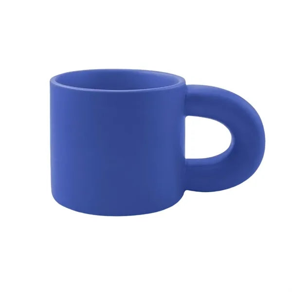 Cute Fat Handle Ceramic Coffee Mug