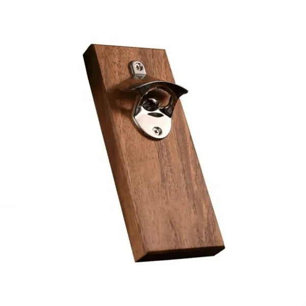 Wooden Wall Mounted Bottle Opener