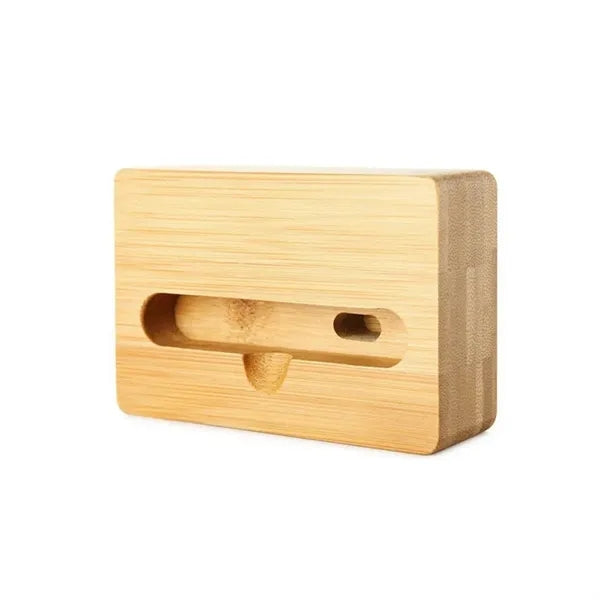 Bamboo Wooden Desktop Mobile Phone Speaker Holder