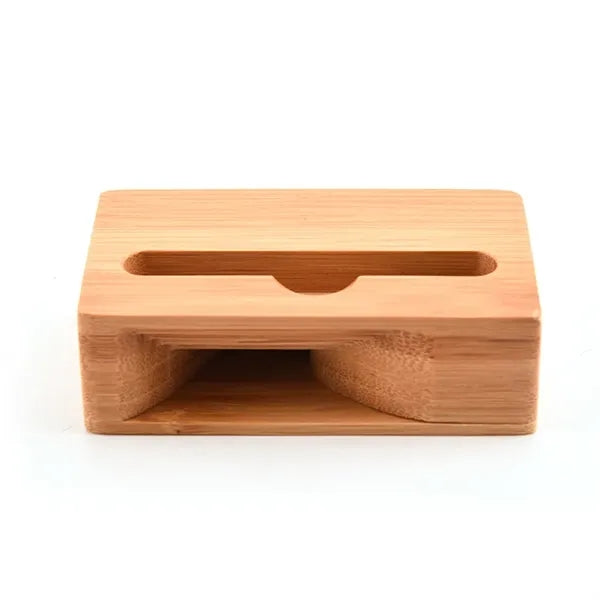 Bamboo Wooden Desktop Mobile Phone Speaker Holder