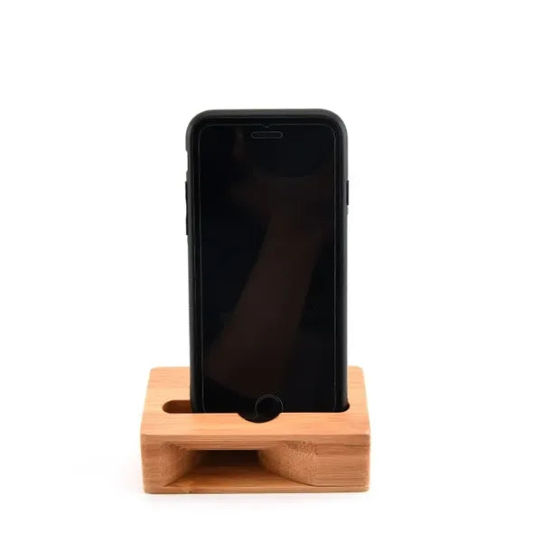 Bamboo Wooden Desktop Mobile Phone Speaker Holder