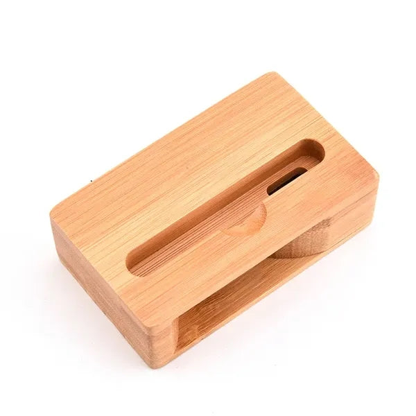 Bamboo Wooden Desktop Mobile Phone Speaker Holder