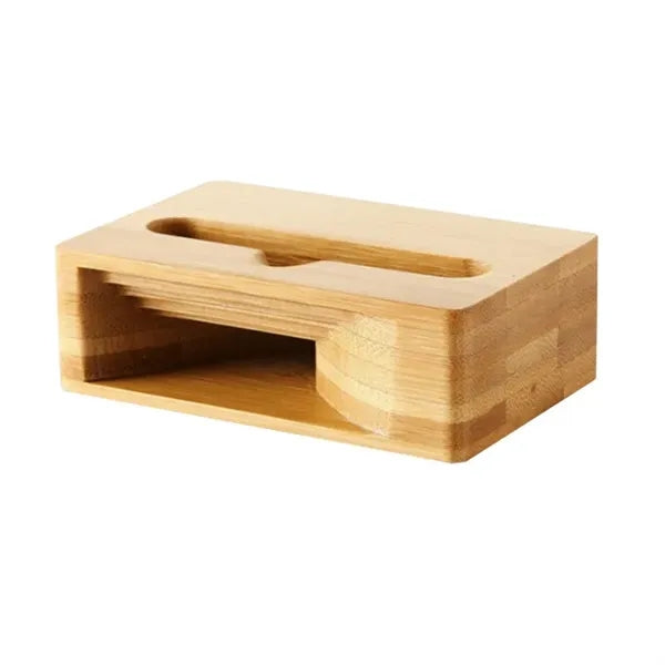 Bamboo Wooden Desktop Mobile Phone Speaker Holder