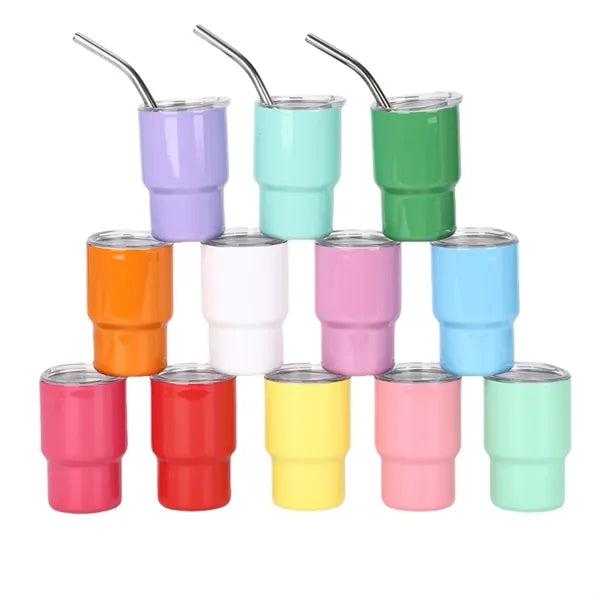 Stainless Steel Insulated Cup Mini w/Straw