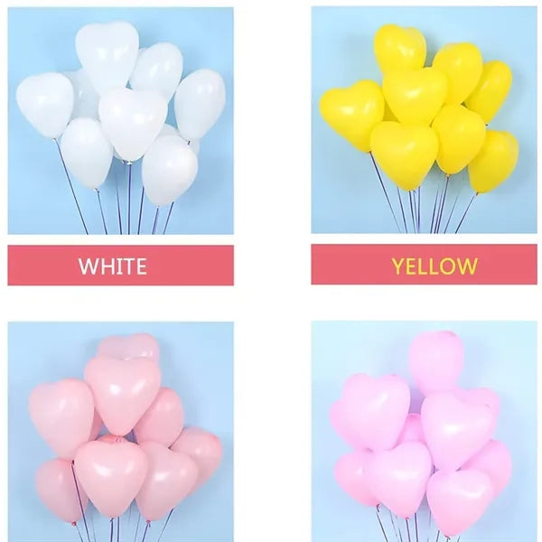 10-inch Latex Color Heart Shaped Balloon for Party Wedding