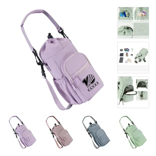 Water Bottle Carrier Crossbody Bag