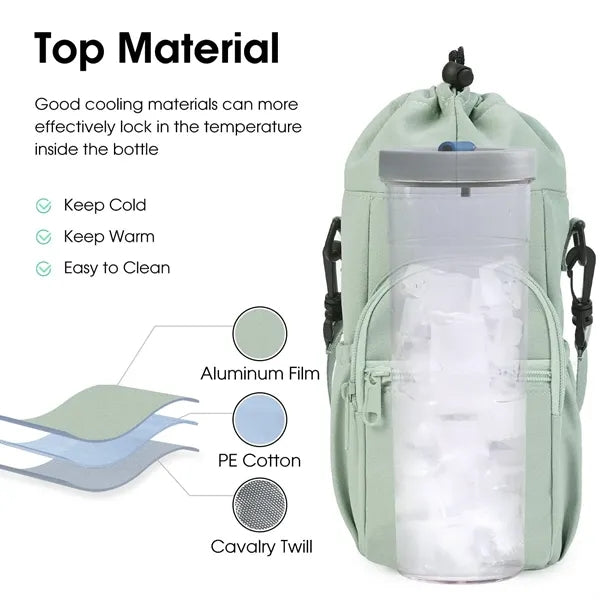 Water Bottle Carrier Crossbody Bag