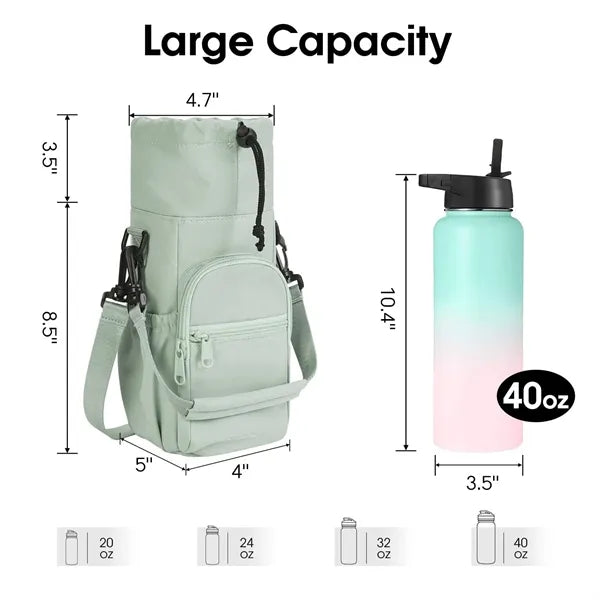 Water Bottle Carrier Crossbody Bag