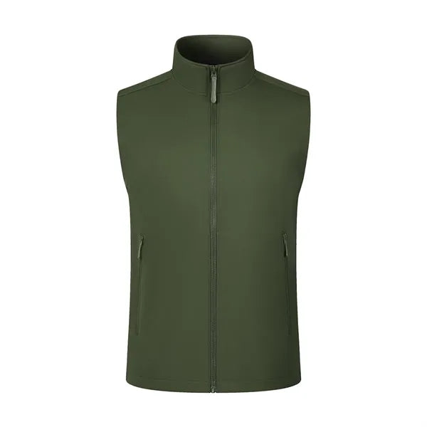 Softshell Fleece-Lined Vest with Zippered Pockets