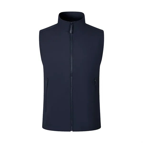Softshell Fleece-Lined Vest with Zippered Pockets