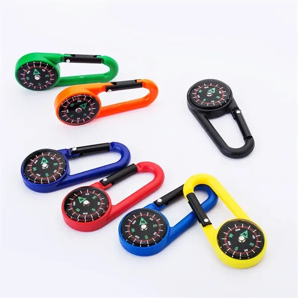 Carabiner With Compass