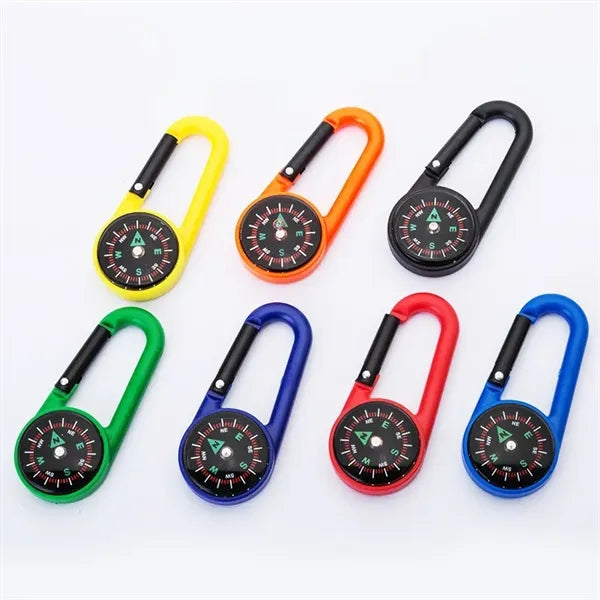 Carabiner With Compass