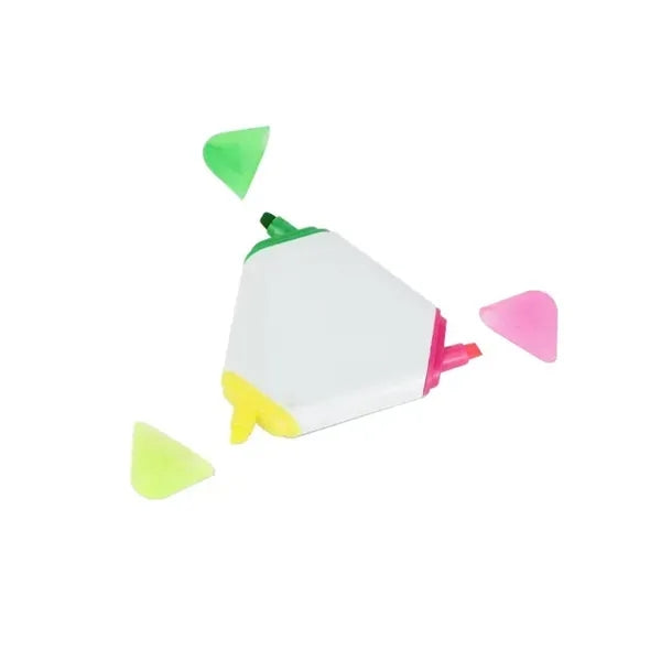 Triple Triangle Multi Color Highlighter Pens