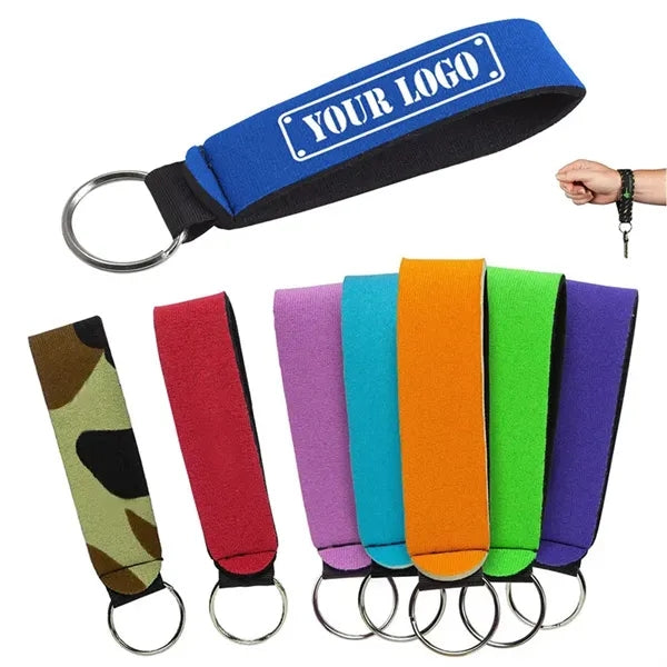 Floating Neoprene Wristband Keychain