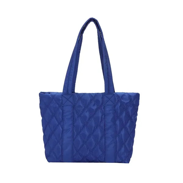 Quilted Puffer Down Cotton Winter Tote Bag