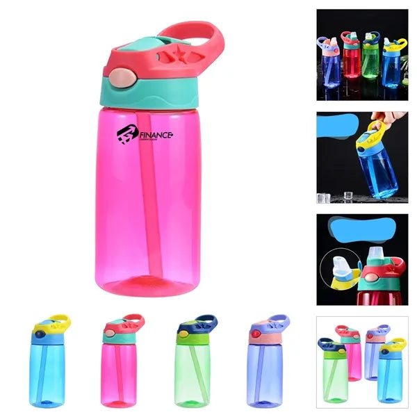 Children's Sports Bottle with Straw Lid