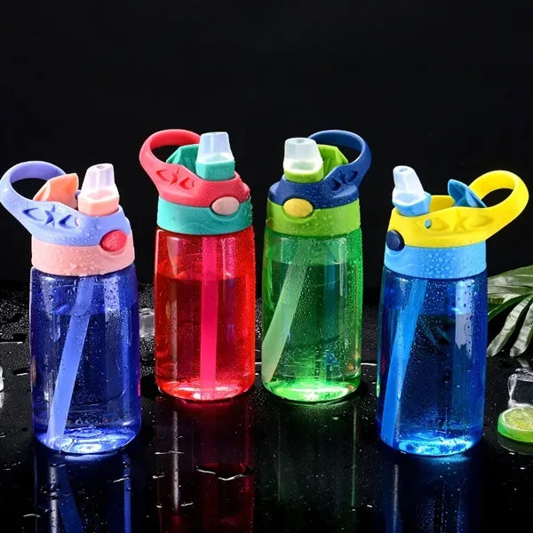 Children's Sports Bottle with Straw Lid