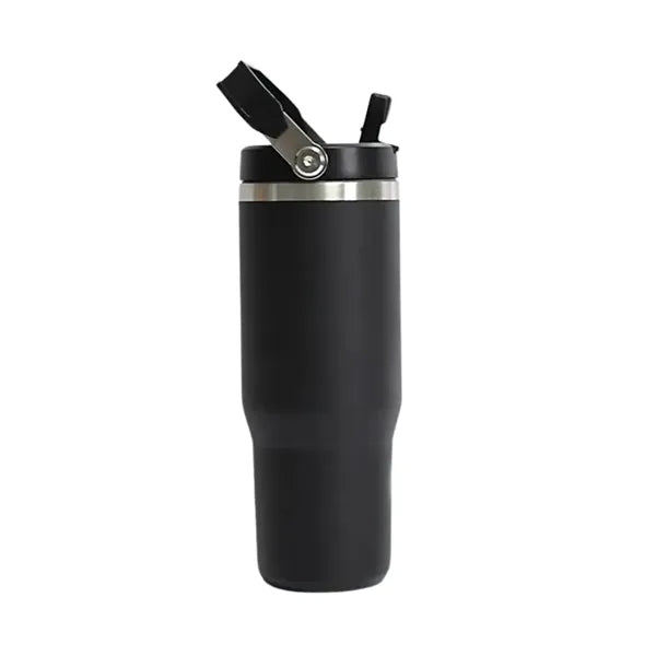 30oz. Insulated Tumber with Handle and Flip Straw