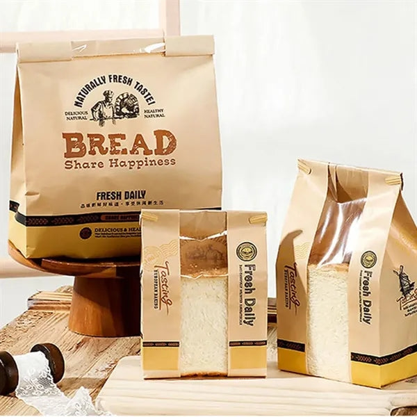 Greaseproof Food Packaging Storage with Front Window