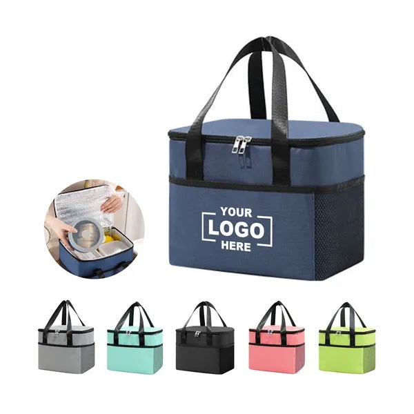 Insulated Lunch Box Cooler Tote Bag