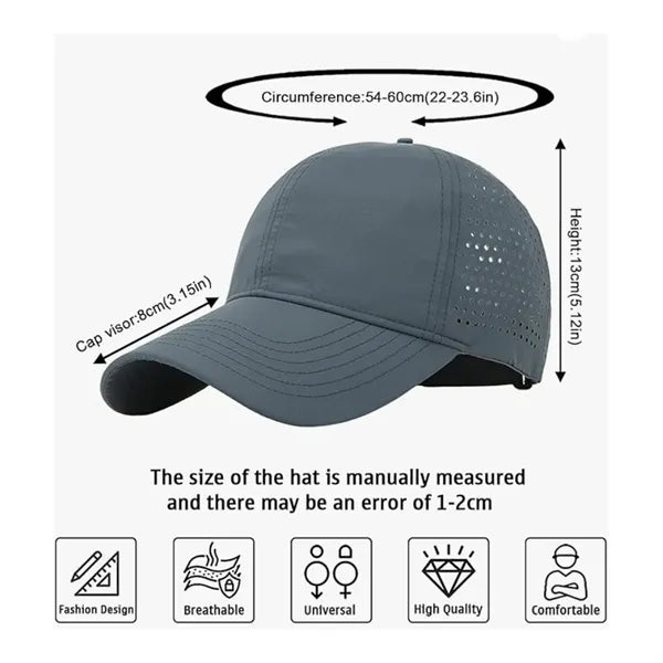 Premium Quick Dry Adjustable Mesh Baseball Hat