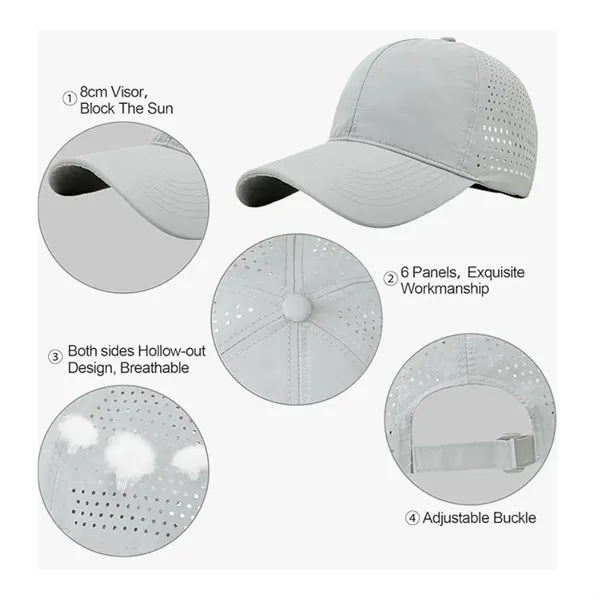 Premium Quick Dry Adjustable Mesh Baseball Hat