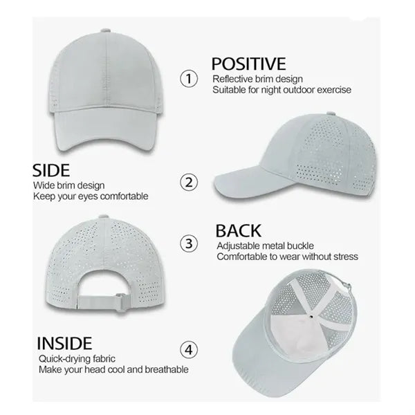 Premium Quick Dry Adjustable Mesh Baseball Hat