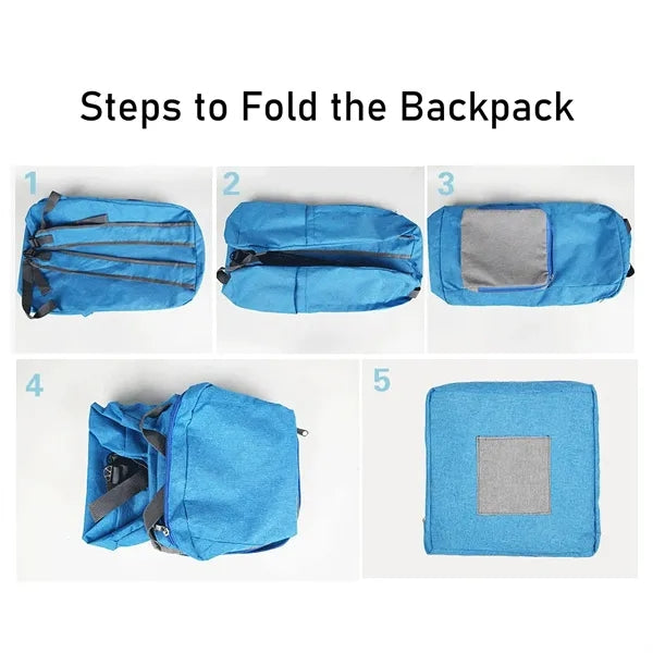 Lightweight Foldable Backpack with Trolley Sleeve