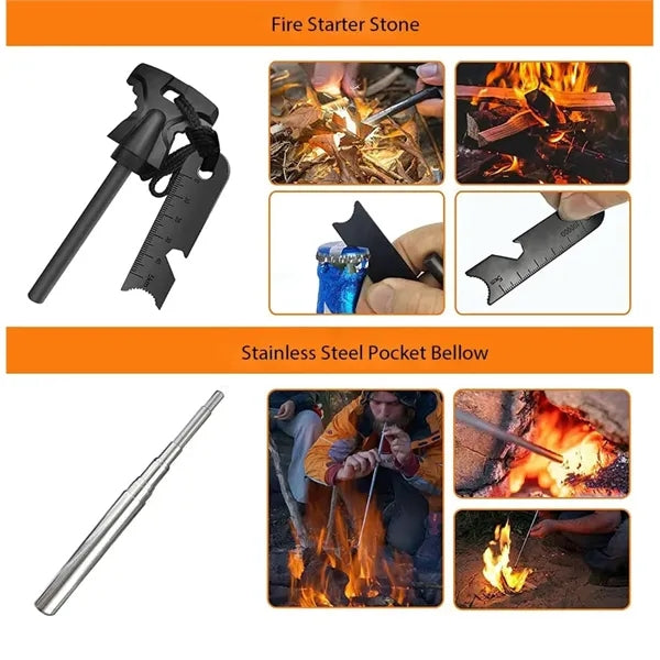 12 in 1 Professional Defense Emergency Survival Tool Kit
