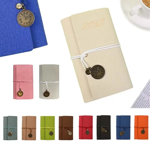 Strap Retro Loose Leaf Notebook