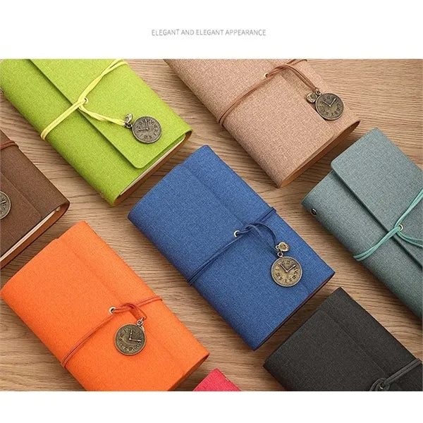 Strap Retro Loose Leaf Notebook