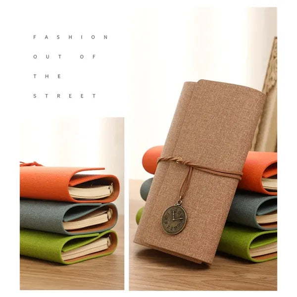 Strap Retro Loose Leaf Notebook