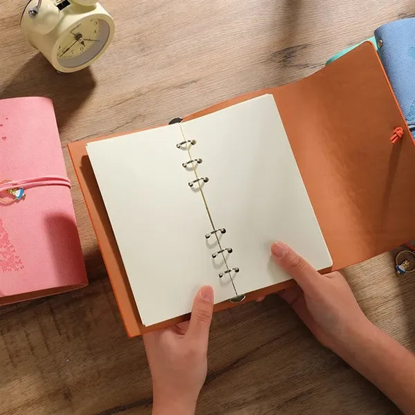 Strap Retro Loose Leaf Notebook