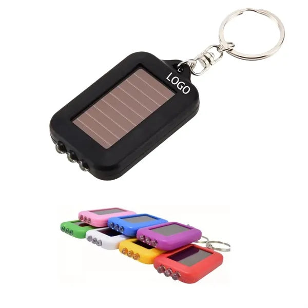 Solar-Powered Flashlight Keychain