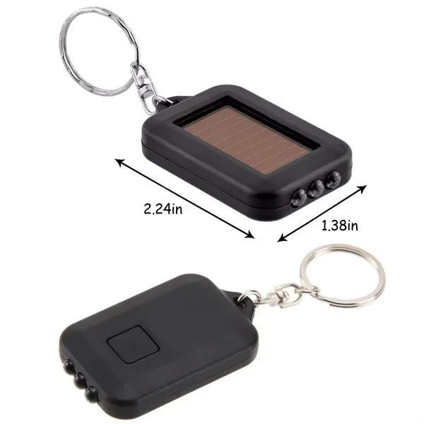 Solar-Powered Flashlight Keychain