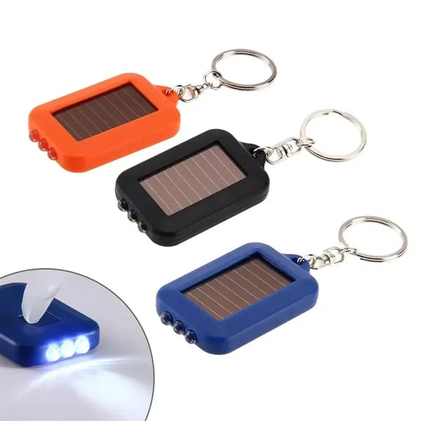 Solar-Powered Flashlight Keychain