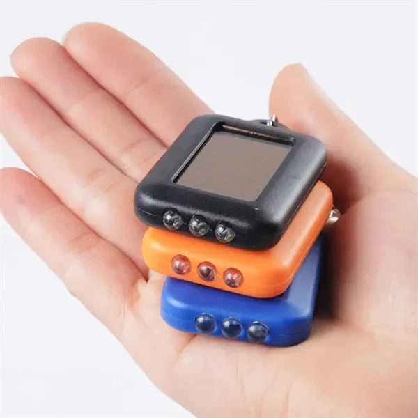 Solar-Powered Flashlight Keychain