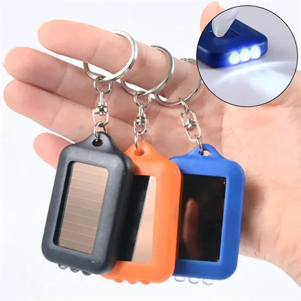 Solar-Powered Flashlight Keychain